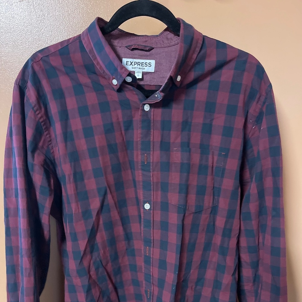 Express Squared Button Down Shirt
